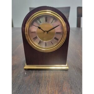 1990s Howard‎ Miller 613-487 Rosewood ARCH Table  Clock